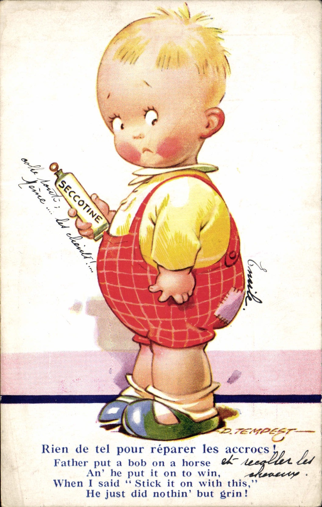 CPA Fantaisie Illustrateur Tempest Enfant 