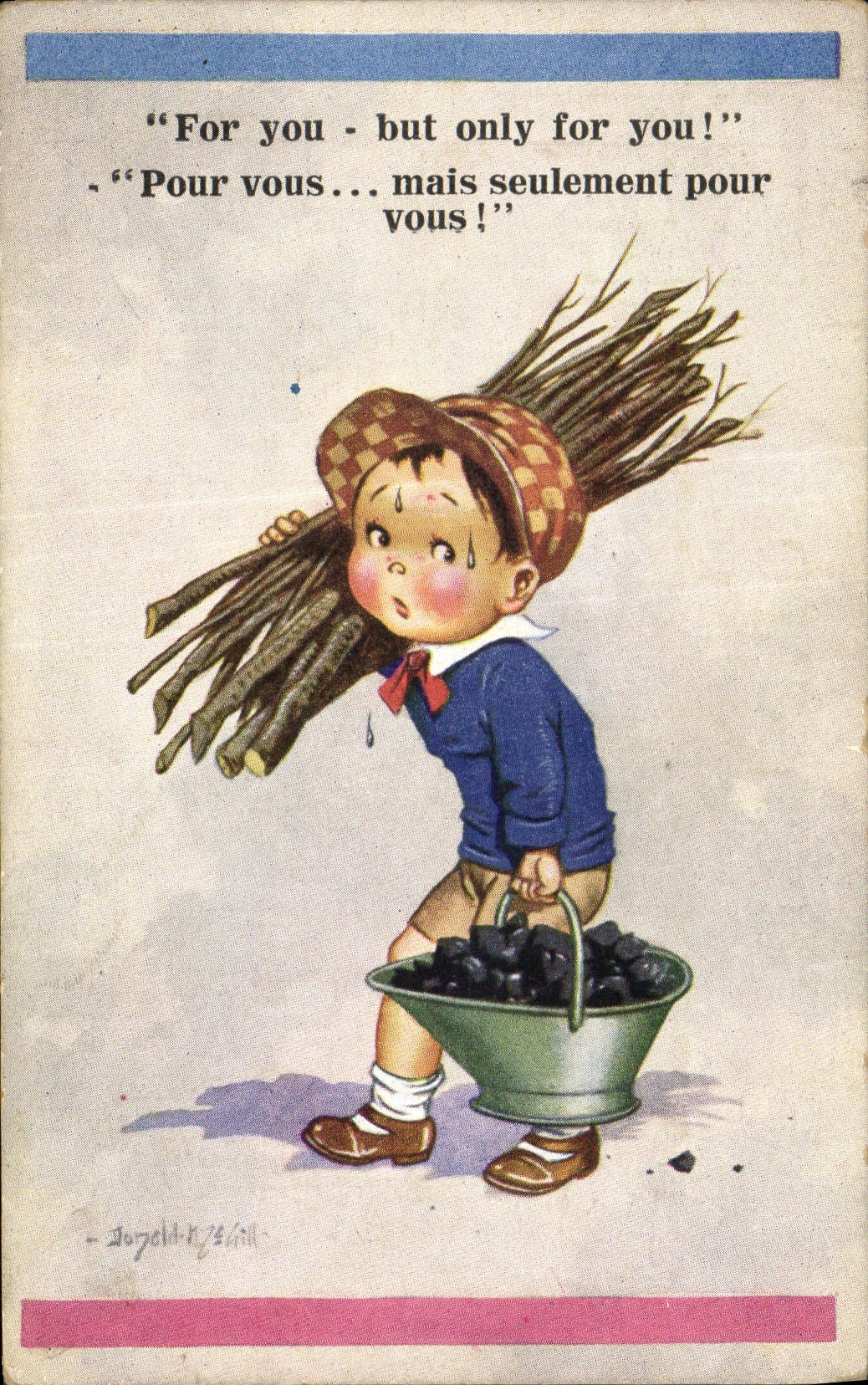 CPA Fantaisie Illustrateur Enfant Donald Mc Gill 