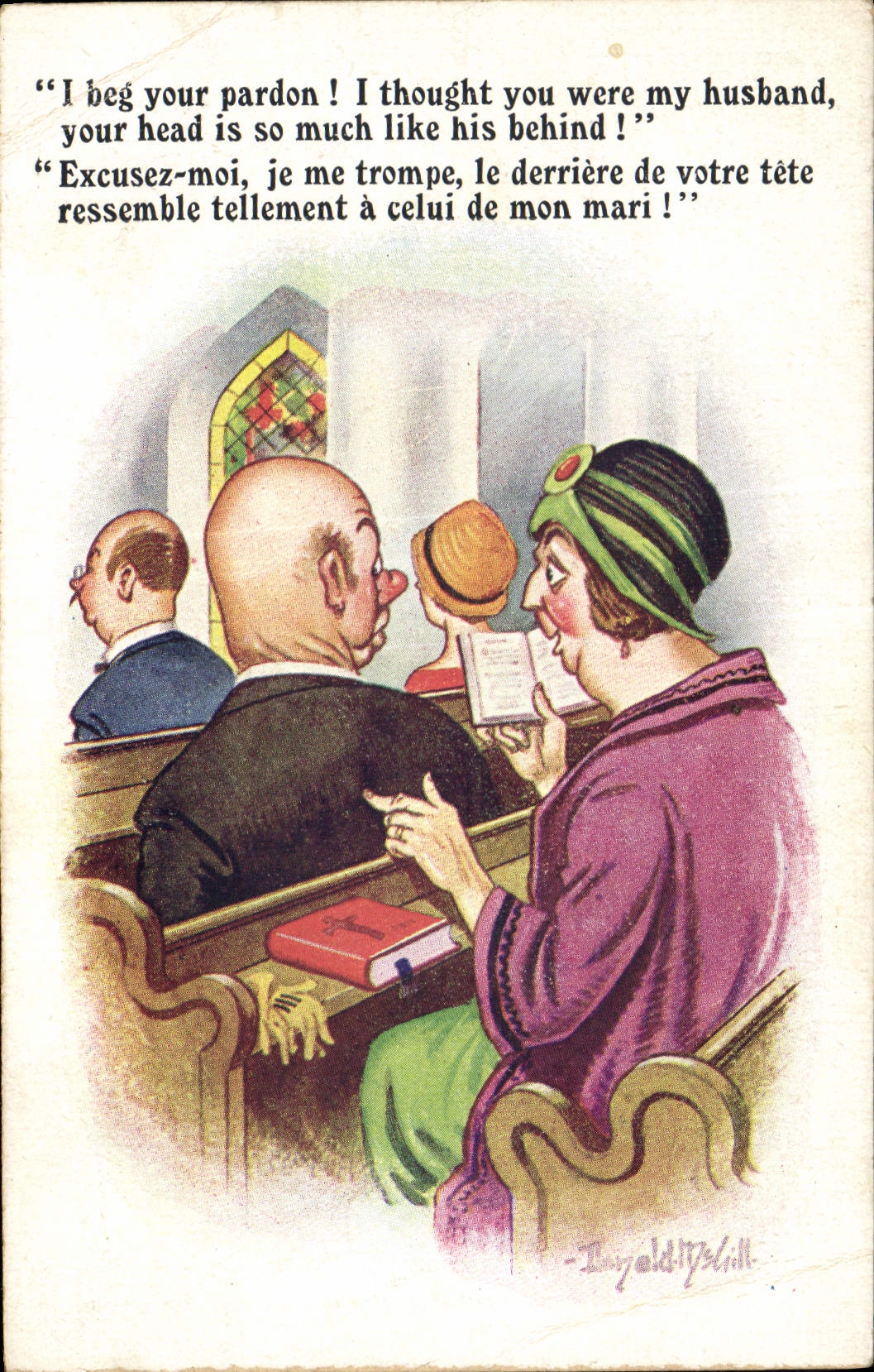 CPA Fantaisie Illustrateur Donald Mc Gill Femme 