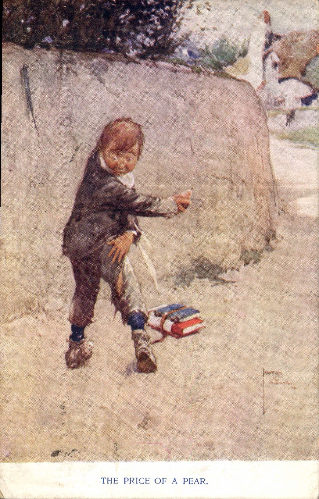 Postal Fantasia Ilustrador The price of a pear