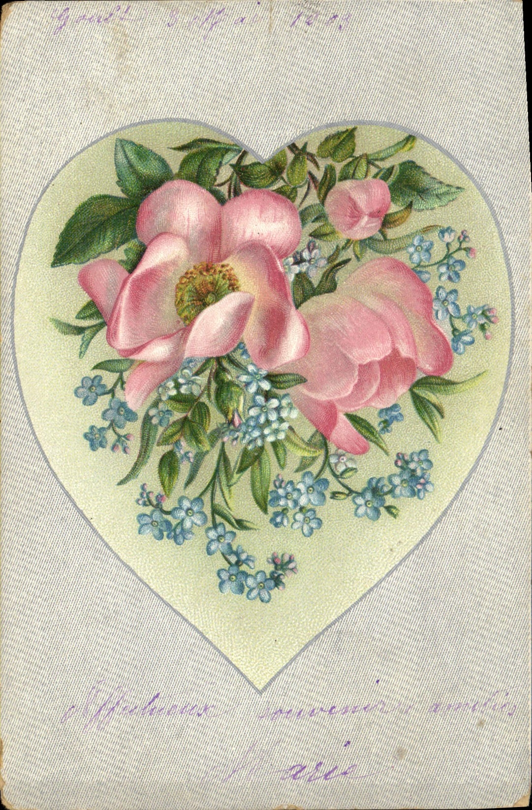 CPA Fantaisie Fleurs 