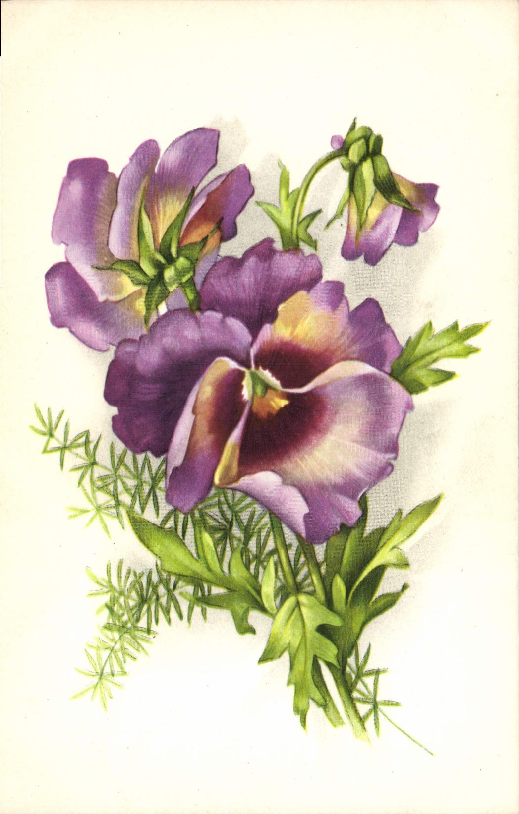 CPA Fantaisie Fleurs 