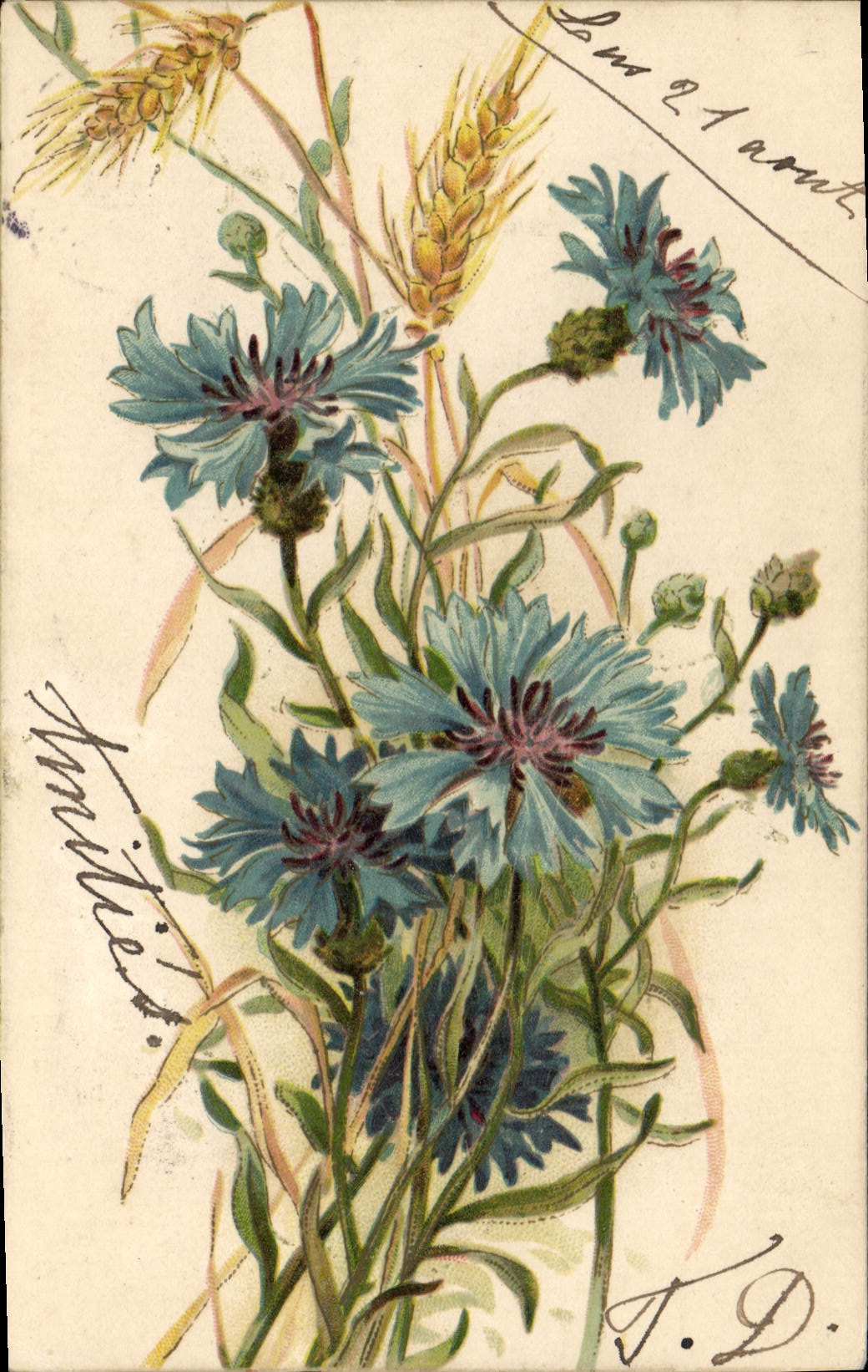 CPA Fantaisie Fleurs 