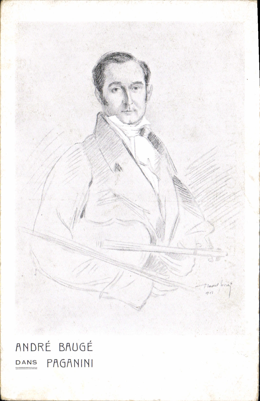 CPA Andre Bauge dans Paganini 