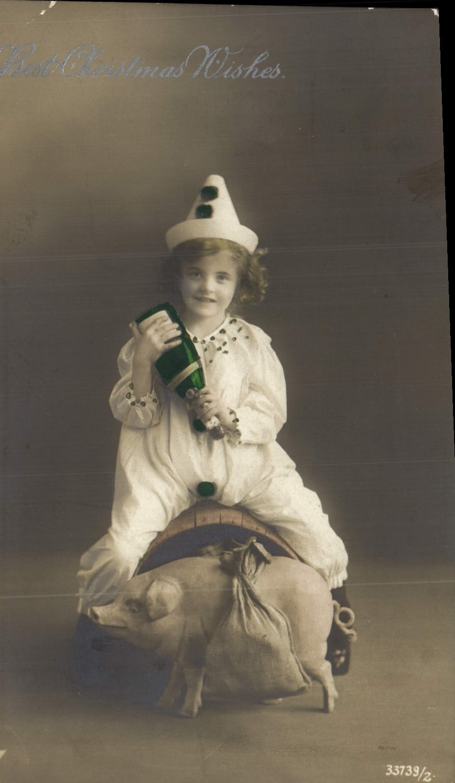 Vintage Postcard Pig Pig Child