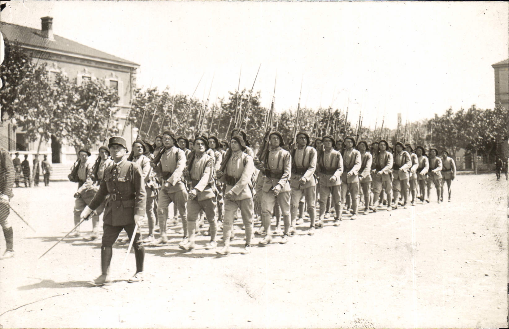 CARTE PHOTO Militaria Chasseurs Alpins 