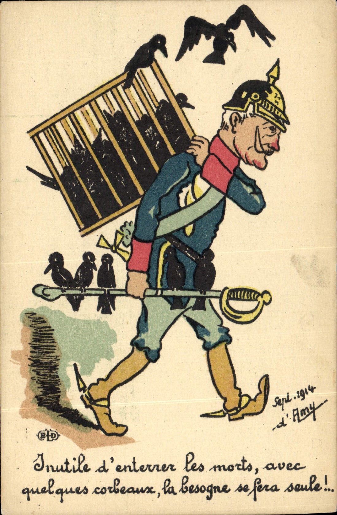 CPA Fantaisie Illustrateur Militaria 