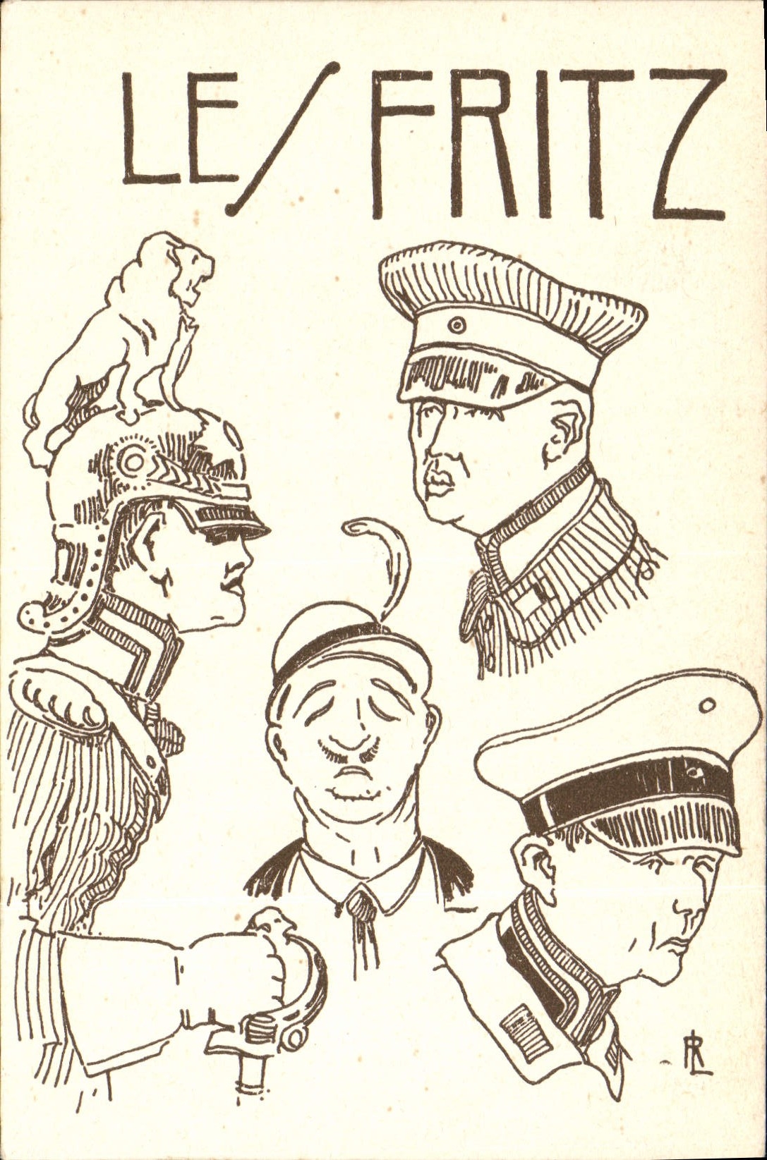 CPA Fantaisie Illustrateur Militaria Les Fritz 