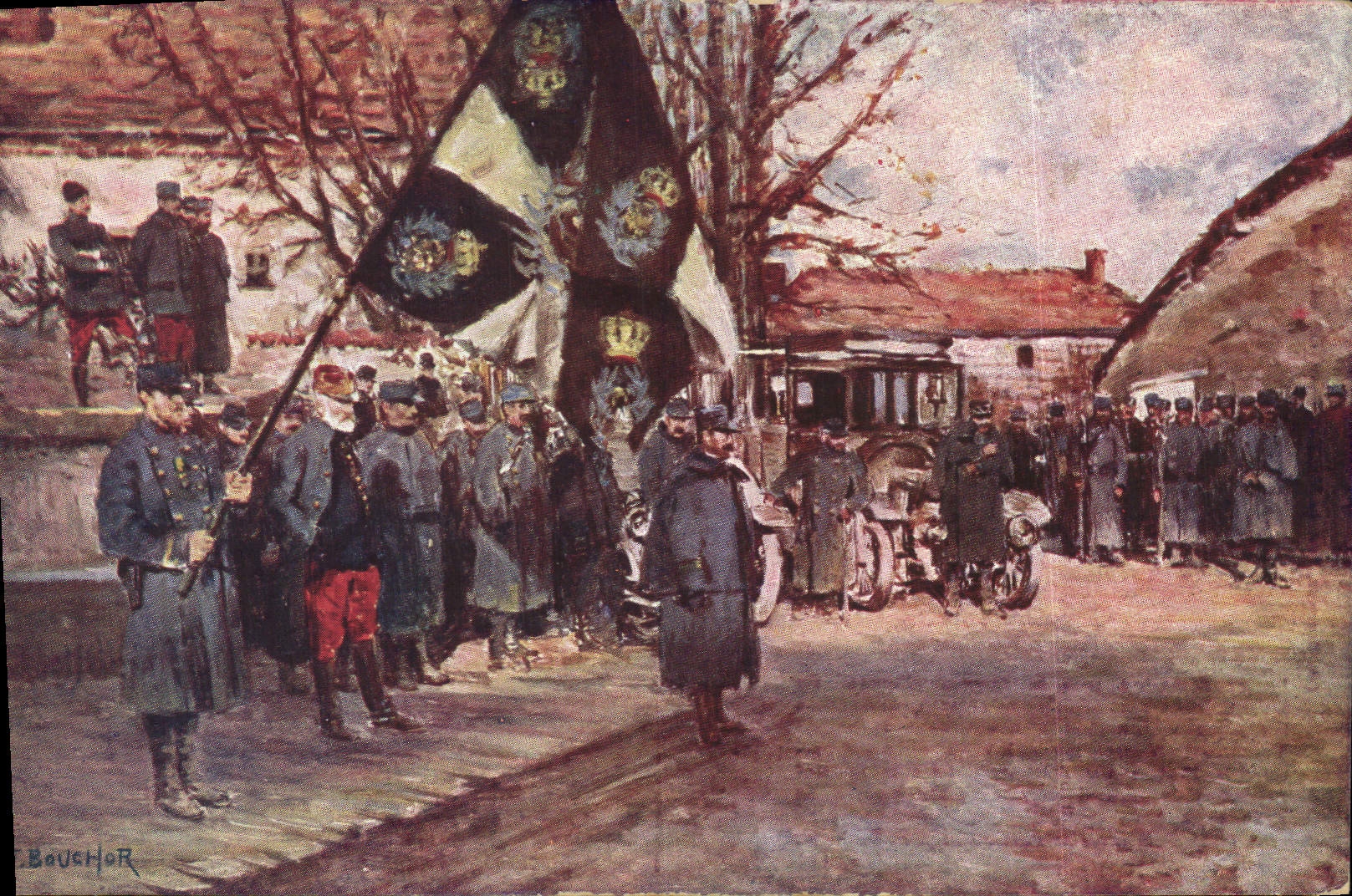 CPA Fantaisie Illustrateur Militaria Bouchoir Vassincourt Mussey 