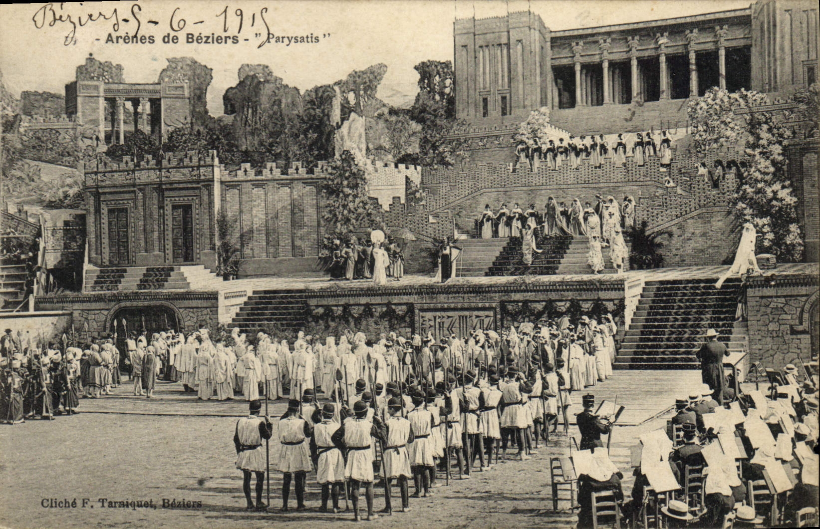 Vintage Postcard Theater Arenas of Beziers Parysatis