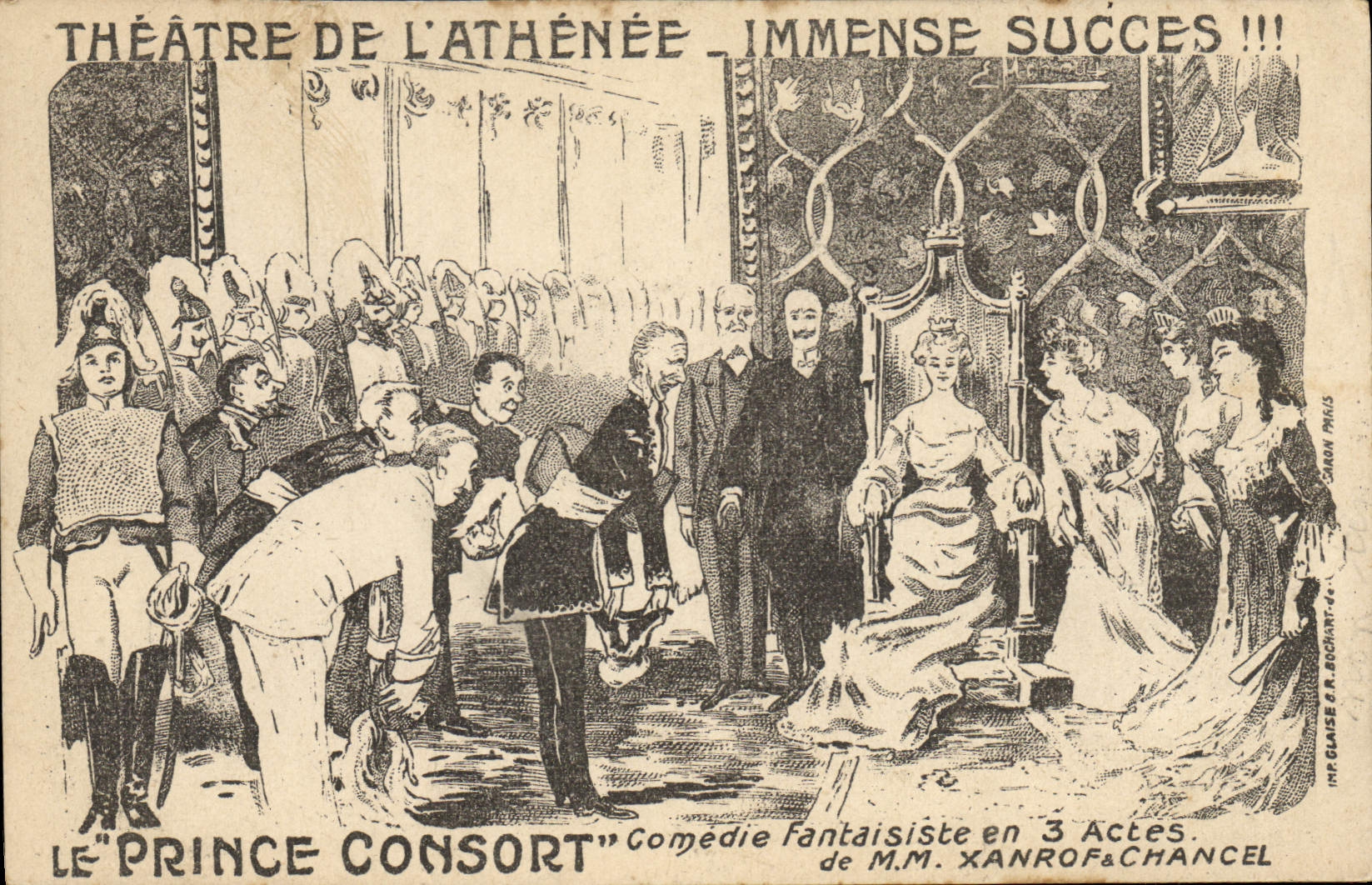 Postal Teatro del Ateneo el príncipe consorte Consort Xantof Chancel