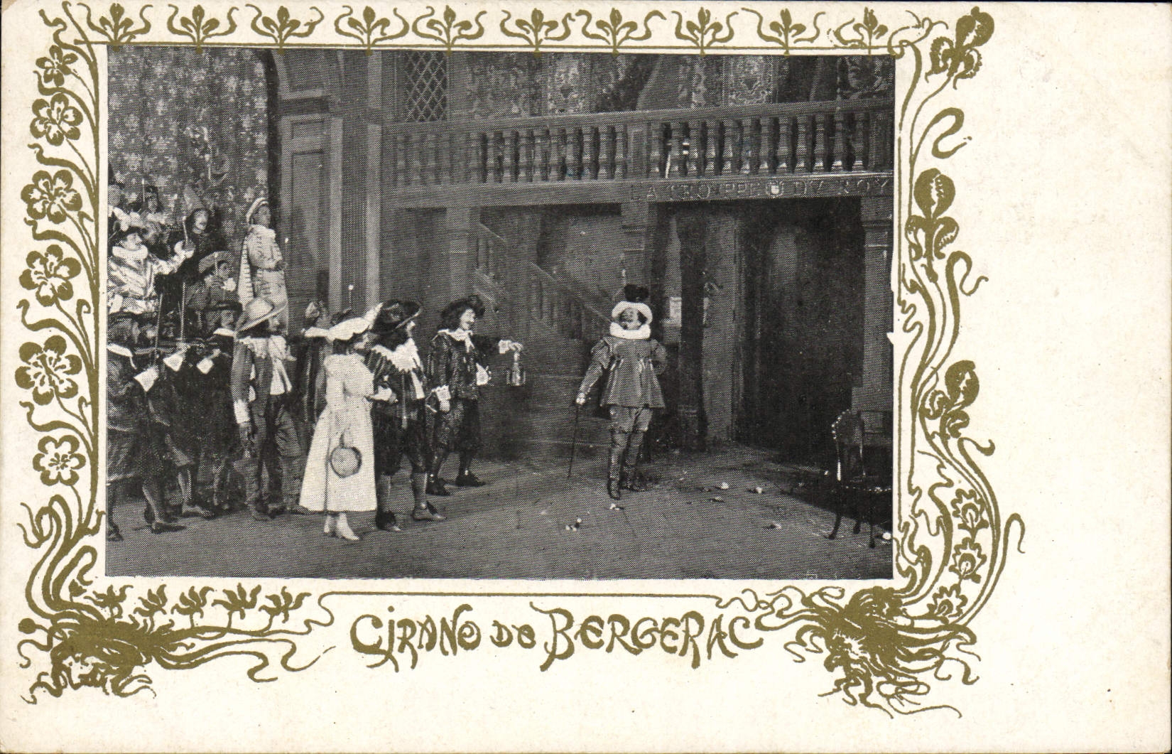 Vintage Postcard Cyrano Theater of Bergerac