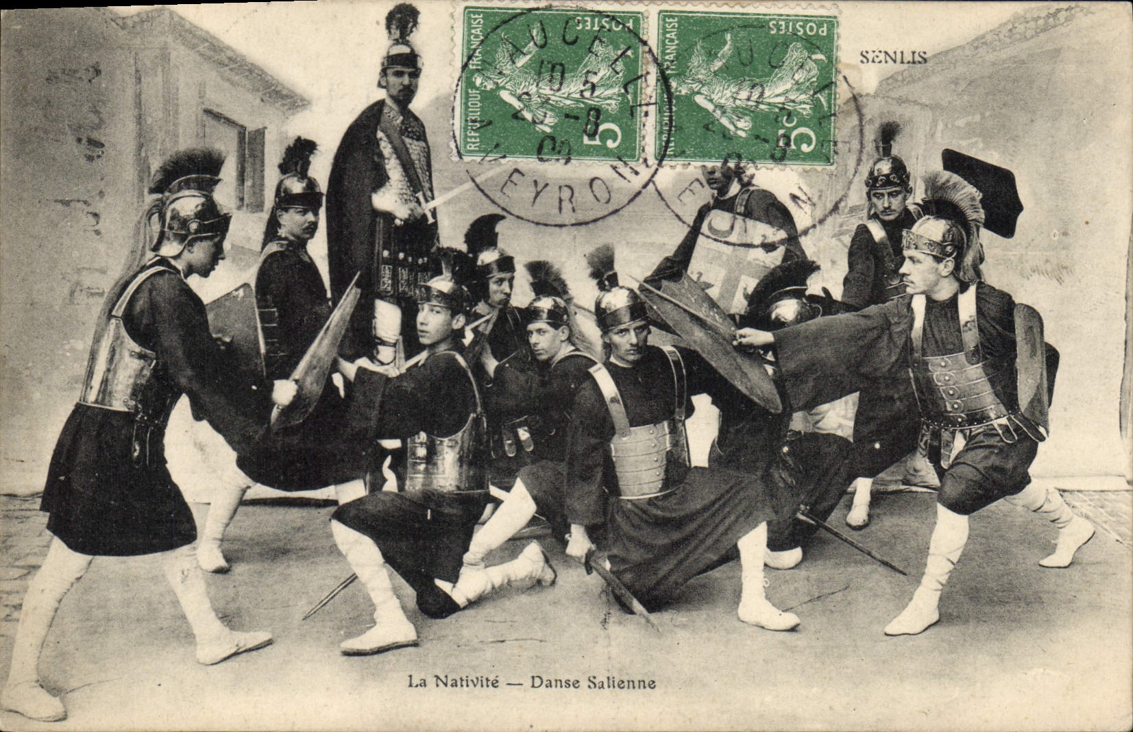 Vintage Postcard Theater the nativity Dances Salienne Senlis