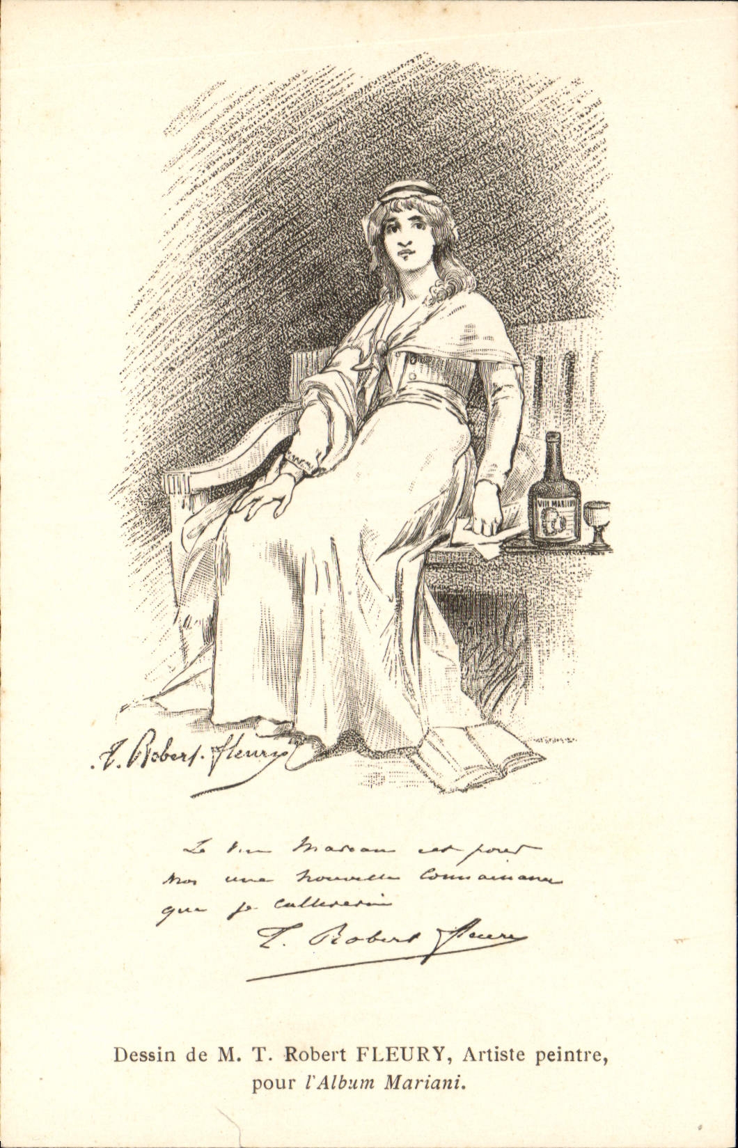 Vintage Postcard Fantasy Illustrator Robert Fleury Mariani