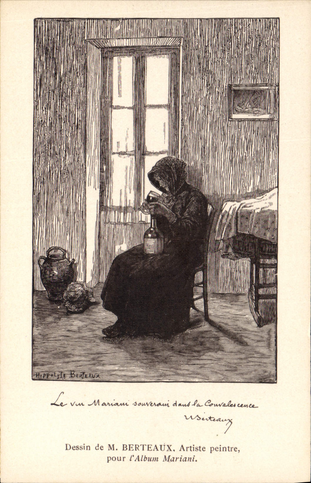 Vintage Postcard Fantasy Illustrator Berteaux Mariani