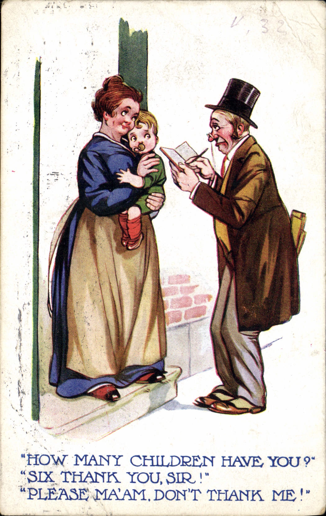 CPA Fantaisie Illustrateur Femme Enfant