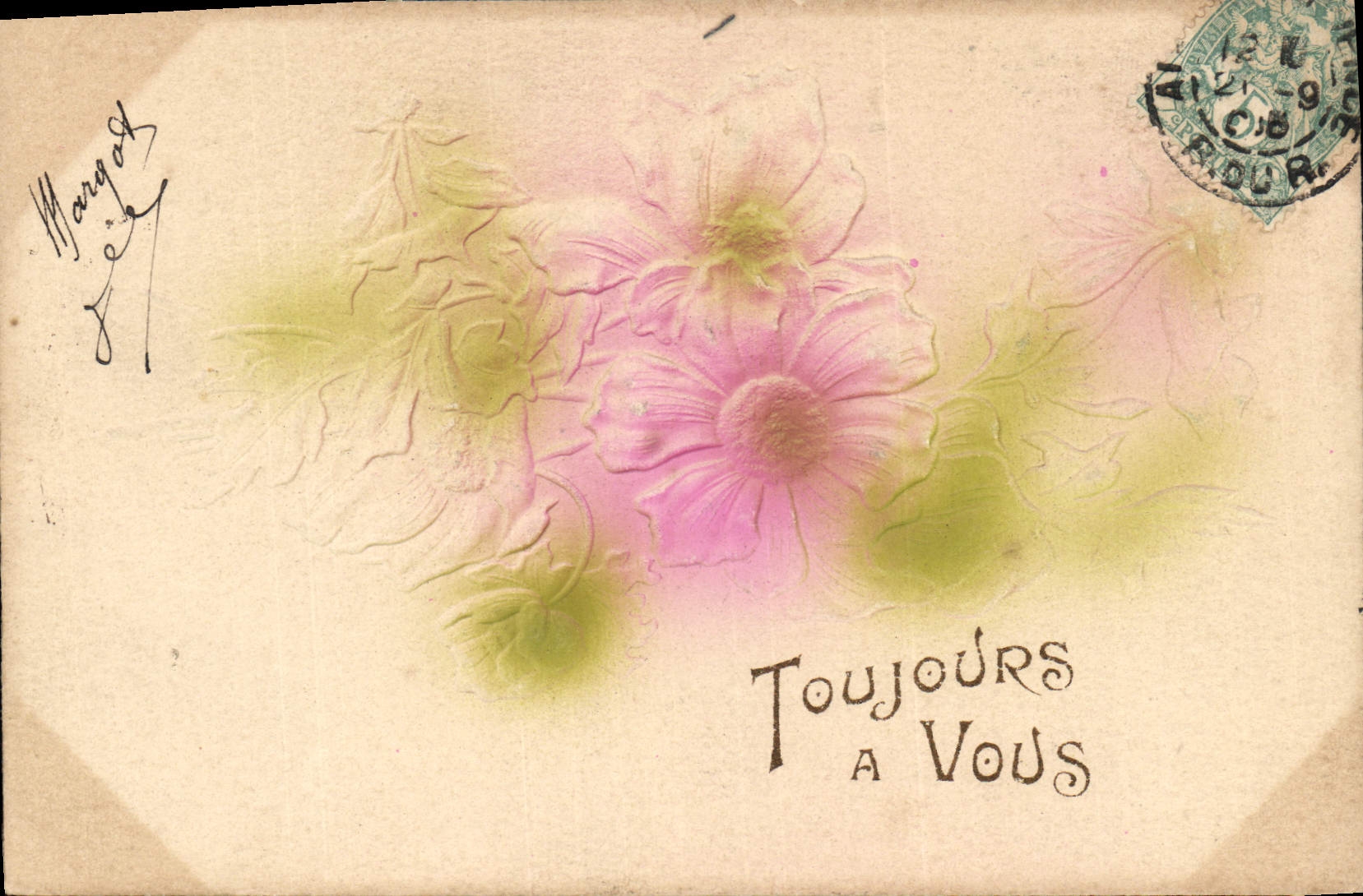 CPA Fantaisie Fleurs Toujours a vous