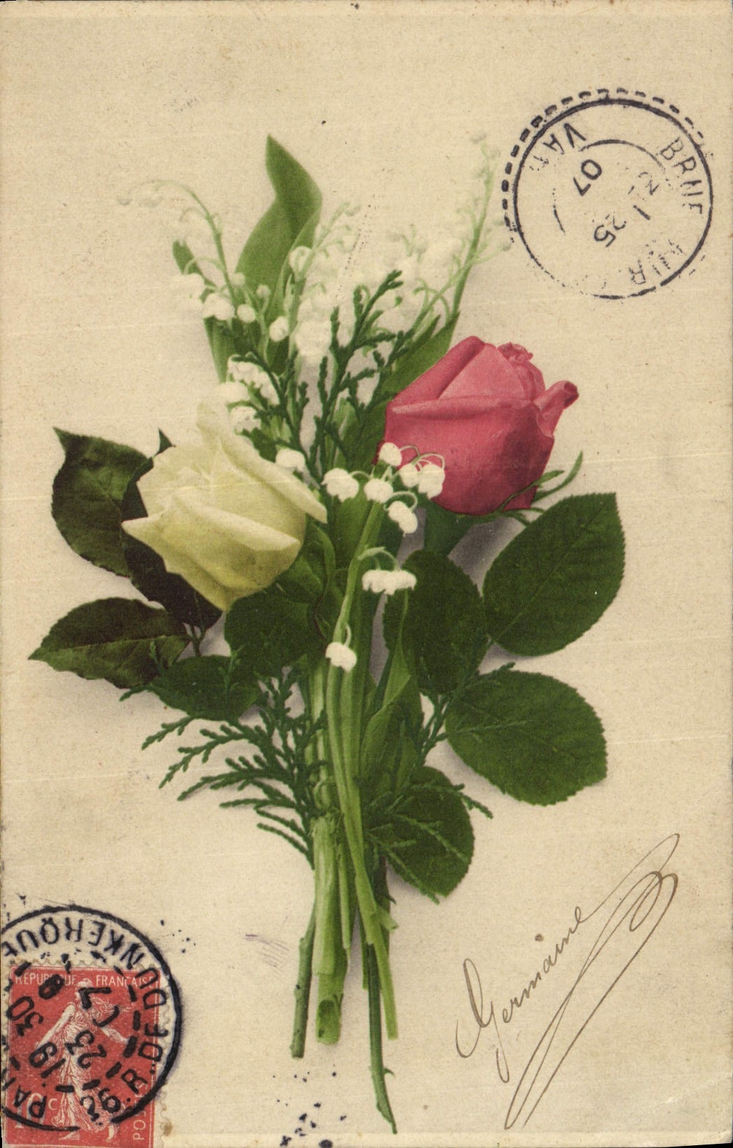 CPA Fantaisie Fleurs 