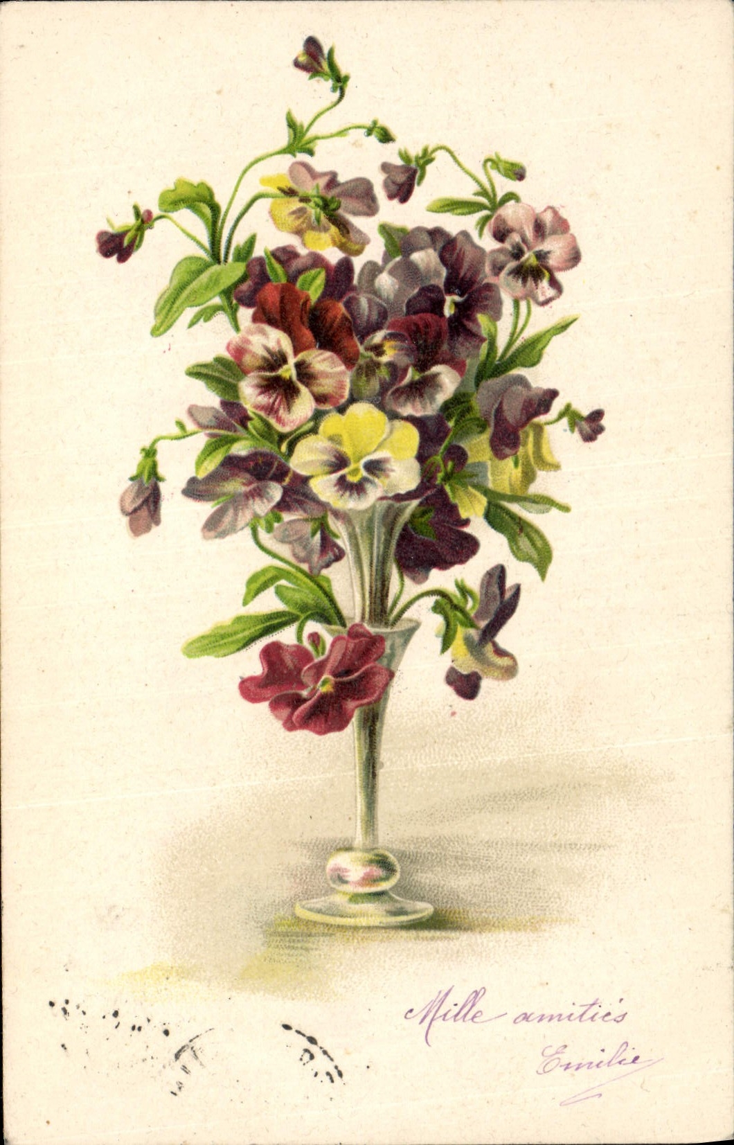 CPA Fantaisie Fleurs 