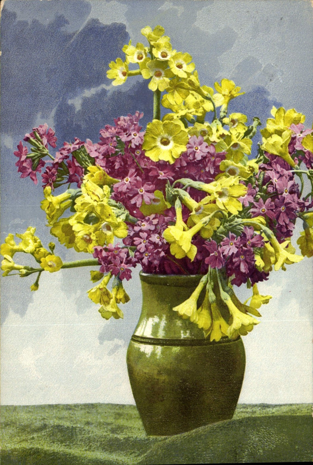 CPA Fantaisie Fleurs 