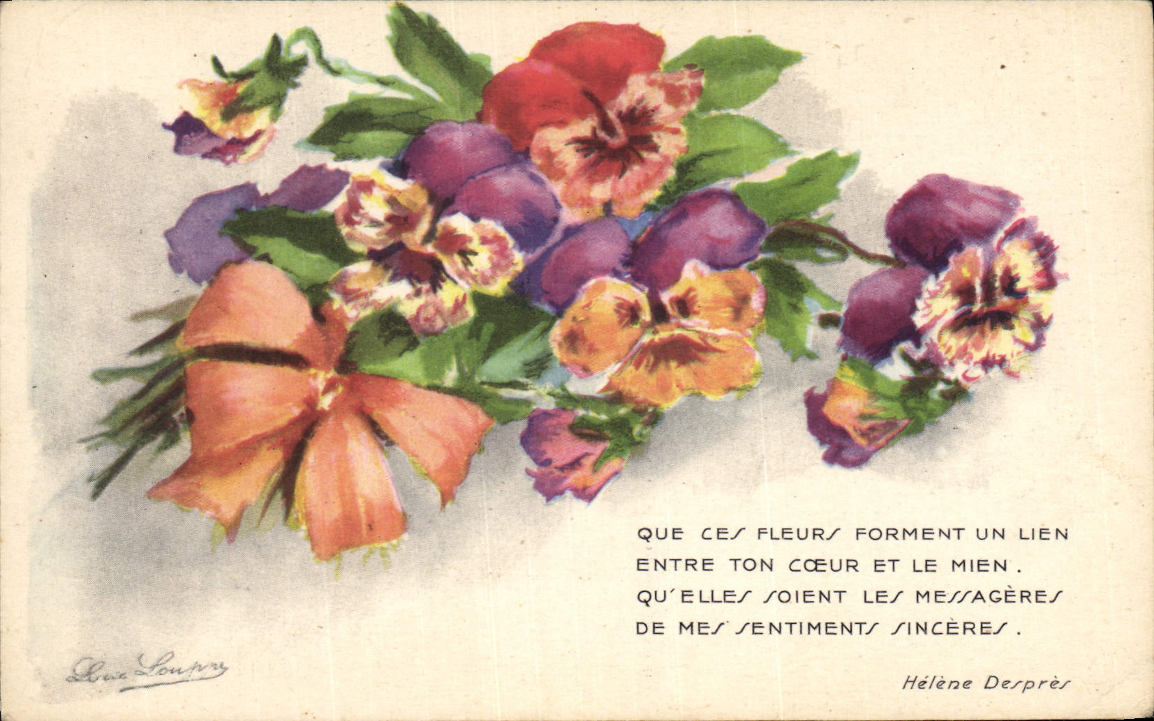 CPA Fantaisie Fleurs 