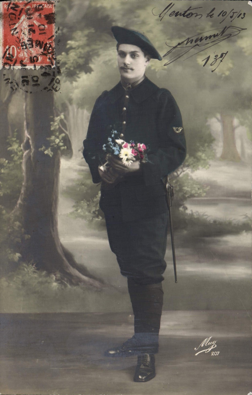 CPA Militaria Chasseurs alpins 