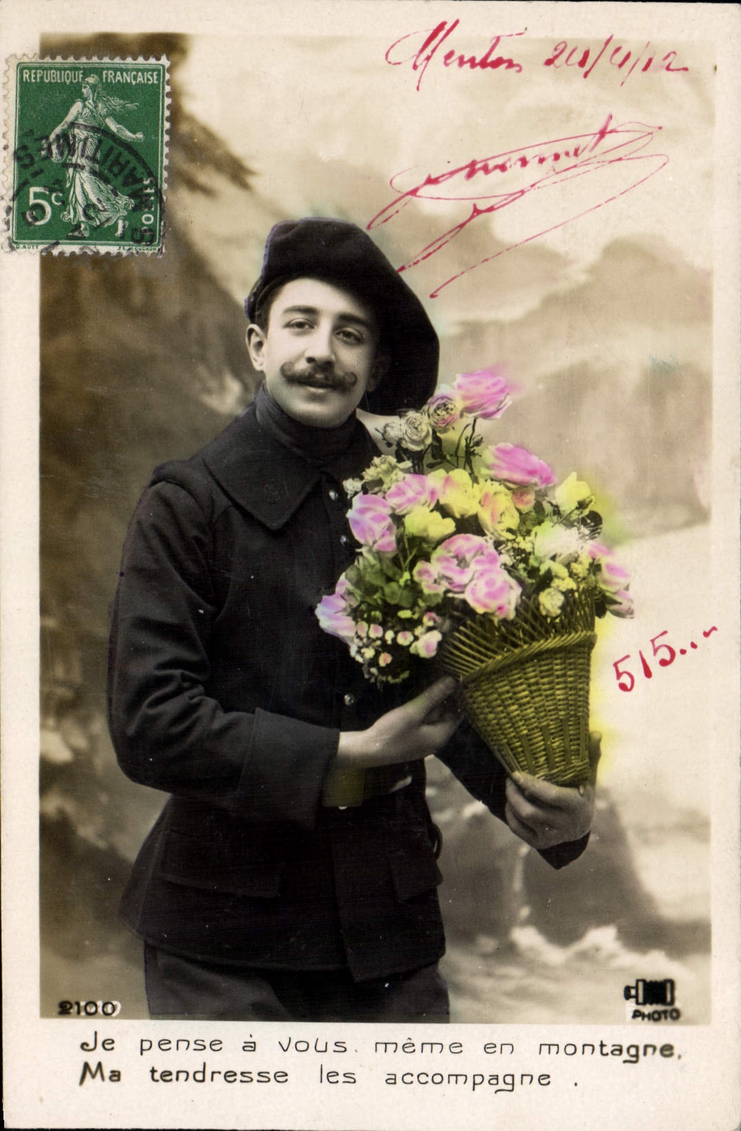 CPA Militaria Chasseurs alpins 