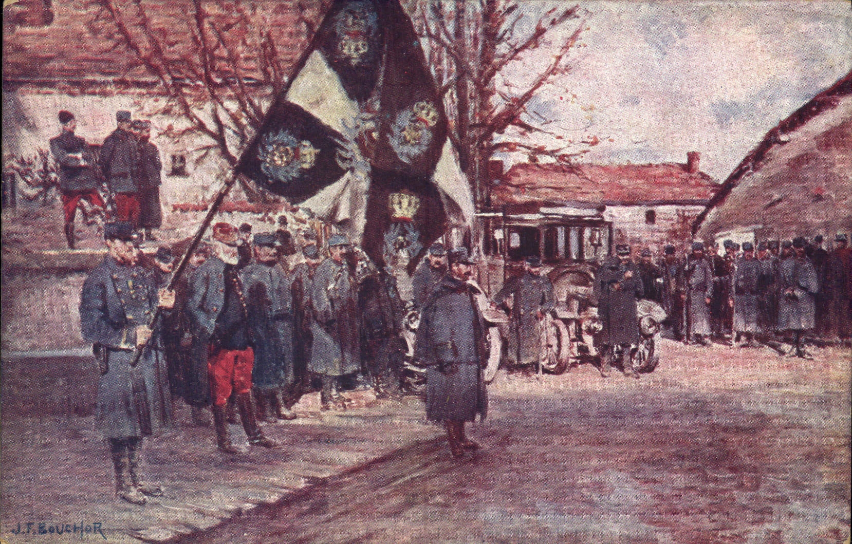 CPA Militaria 87eme regiment d'infanterie Vassincourt Mussey 