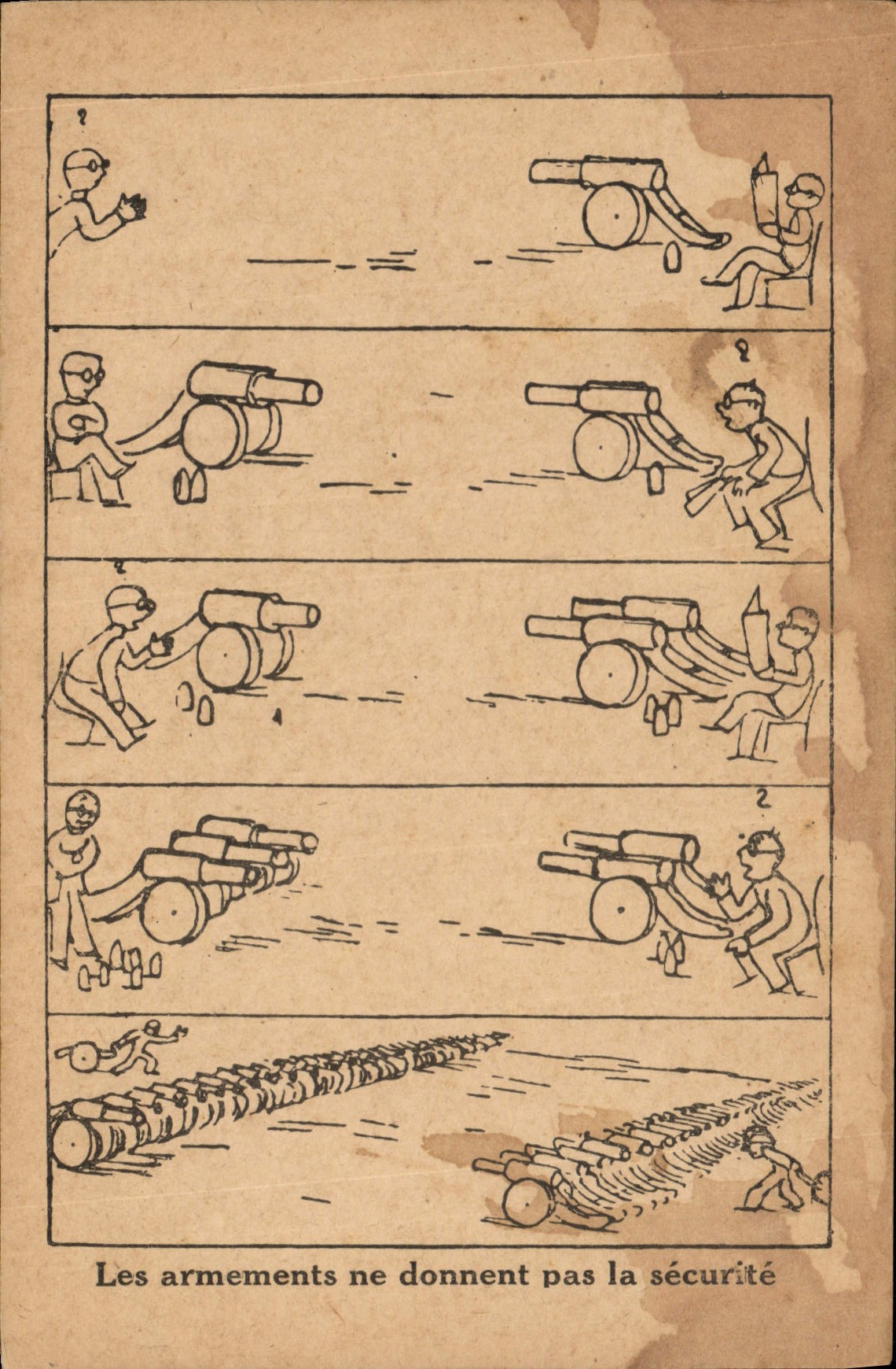 Vintage Postcards Militaria the armaments of do not give safety