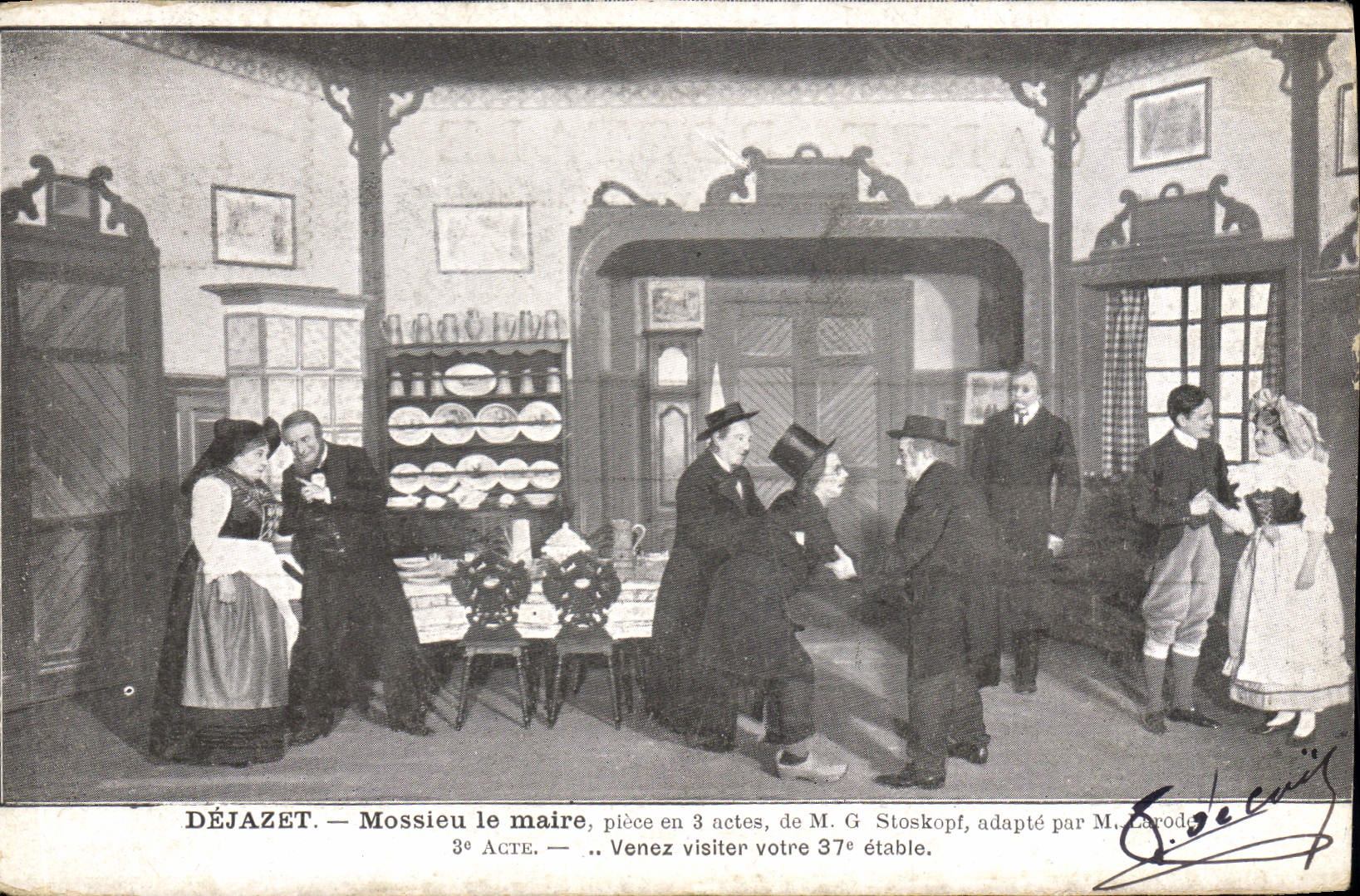 CPA Theatre Dejazet Mossieur la maitre
