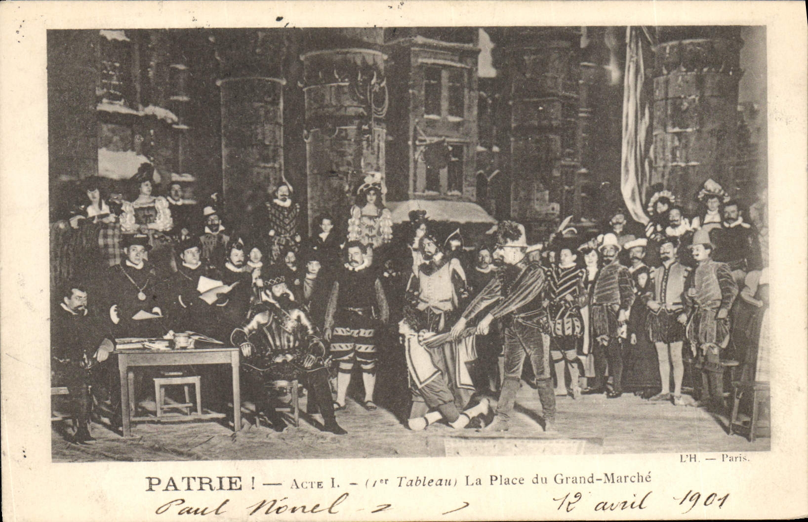 CPA Theatre Patrie ! La place du Grand Marche