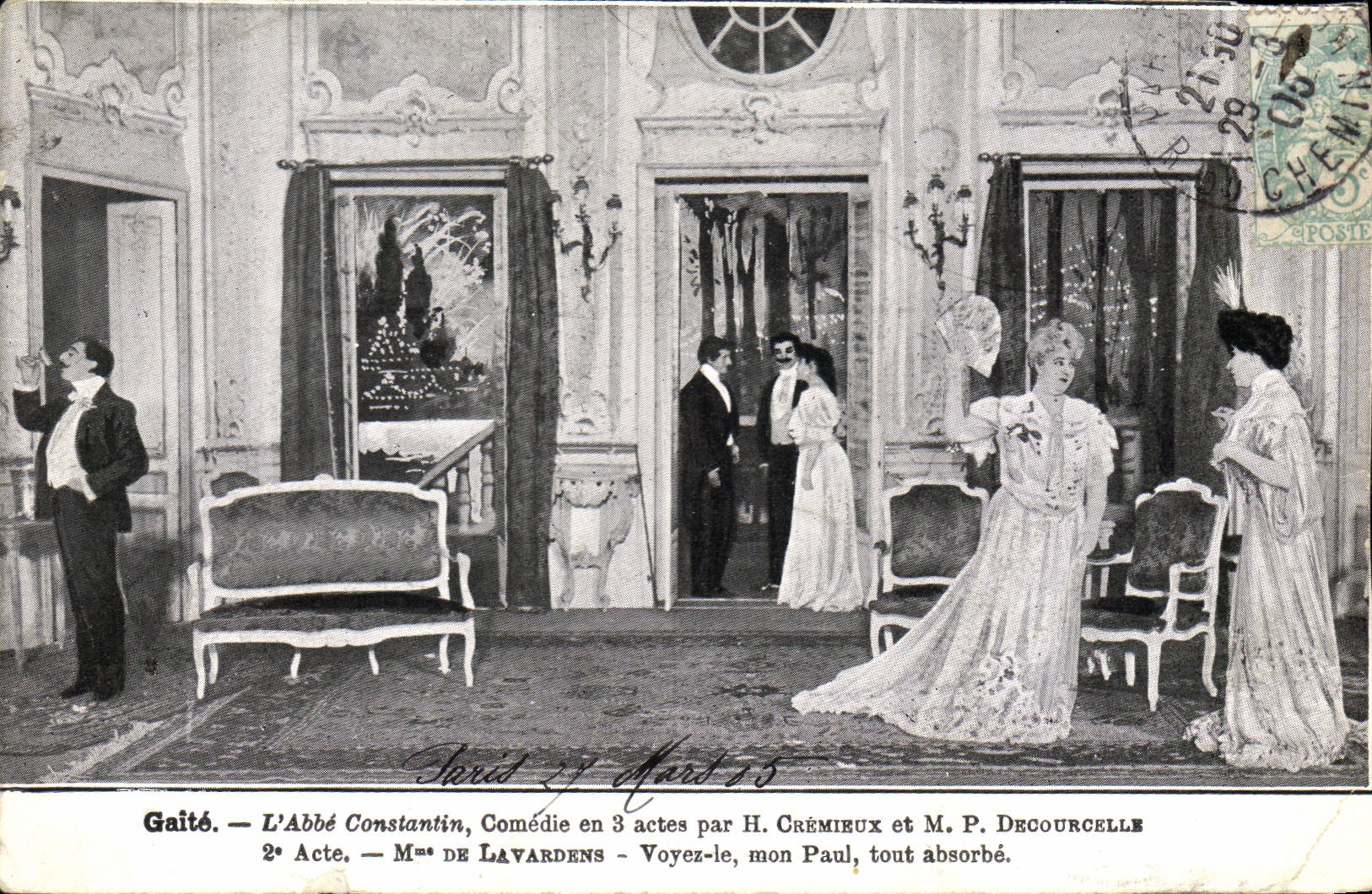 CPA Theatre Paris Gaite L'abbe Constantin