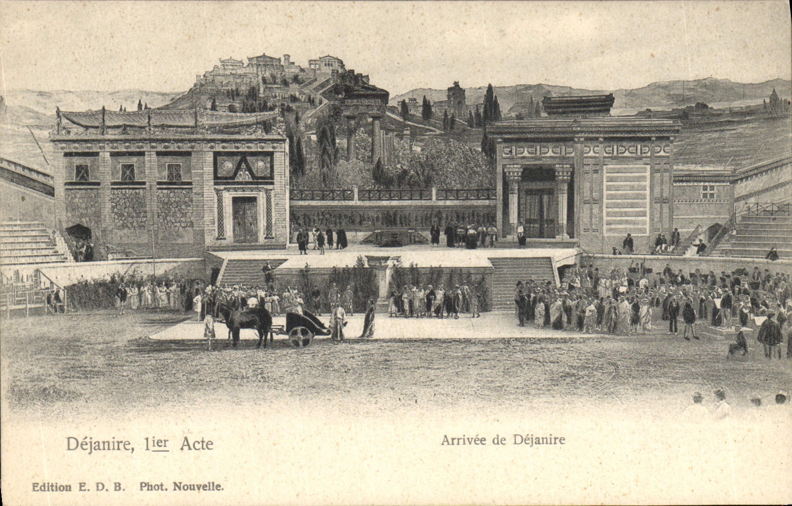 Vintage Postcard Dejanire Theater Arrived of Dejanire