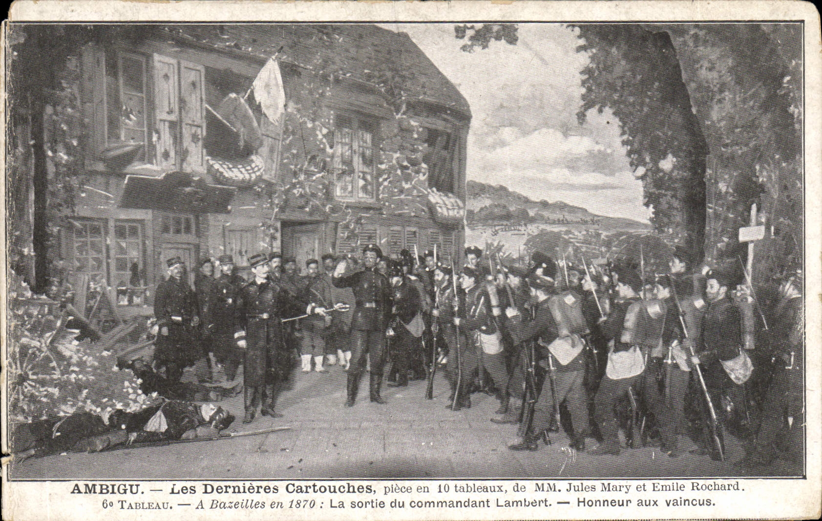 Vintage Postcard Ambiguous Theater the last cartridges