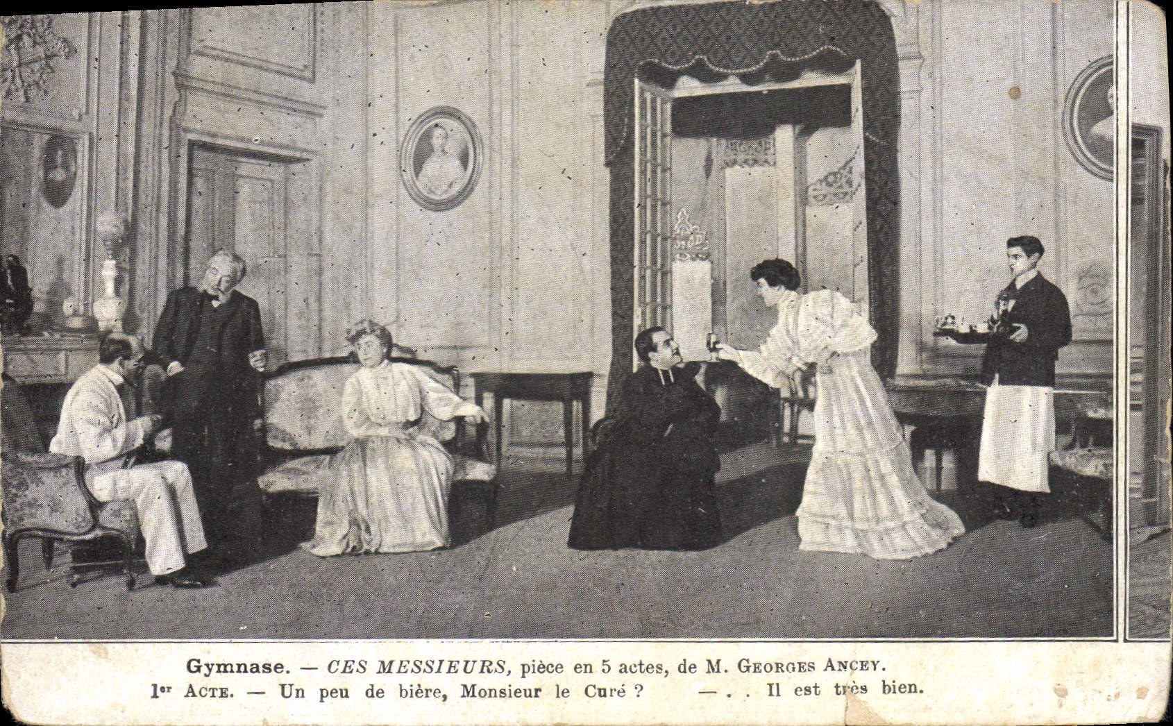 CPA Theatre Paris Gymnase ces messieurs