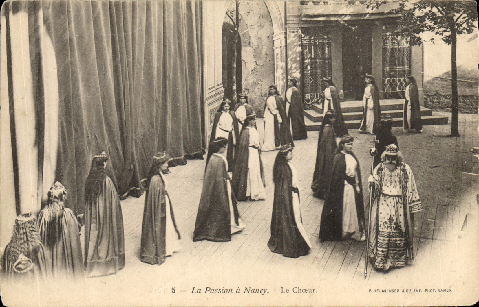 Vintage Postcard Theater Passion has Nancy the chorus