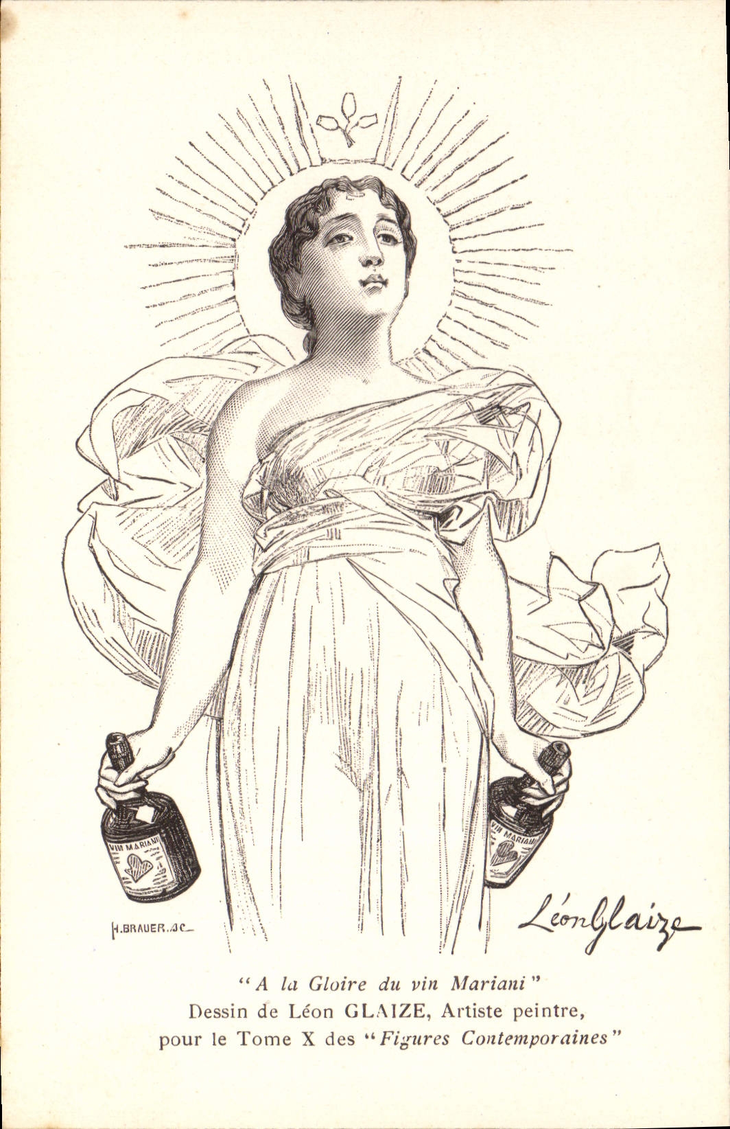 Vintage Postcard Fantasy Illustrator Album Mariani Leon Glaize