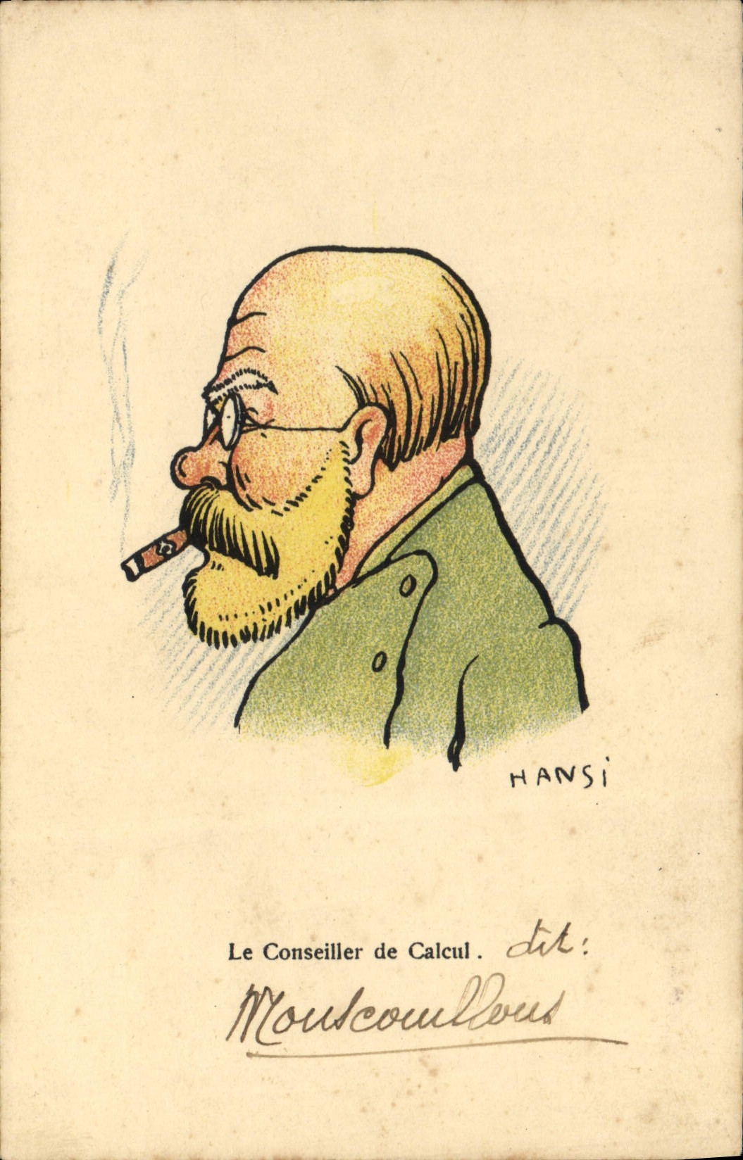 Vintage Postcard Fantasy Hansi Illustrator to advise It calculation