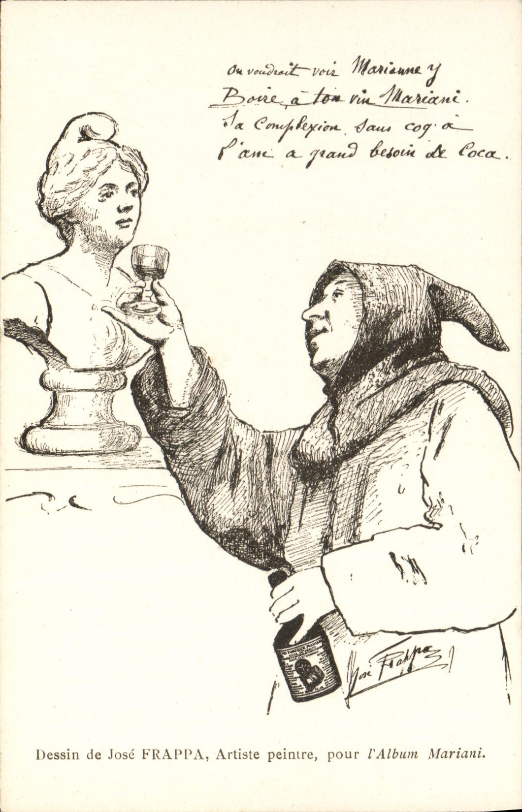 CPA Fantaisie Illustrateur Album Mariani Jose Frappa Marianne