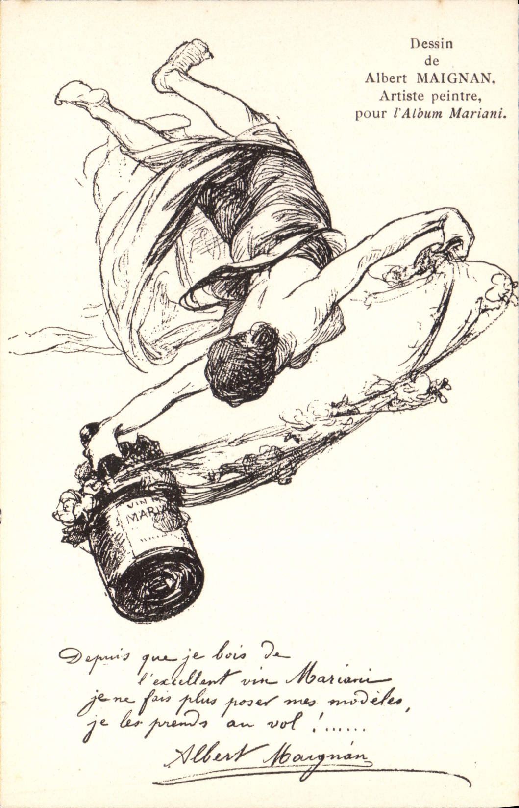 CPA Fantaisie Illustrateur Album Mariani Albert Maignan