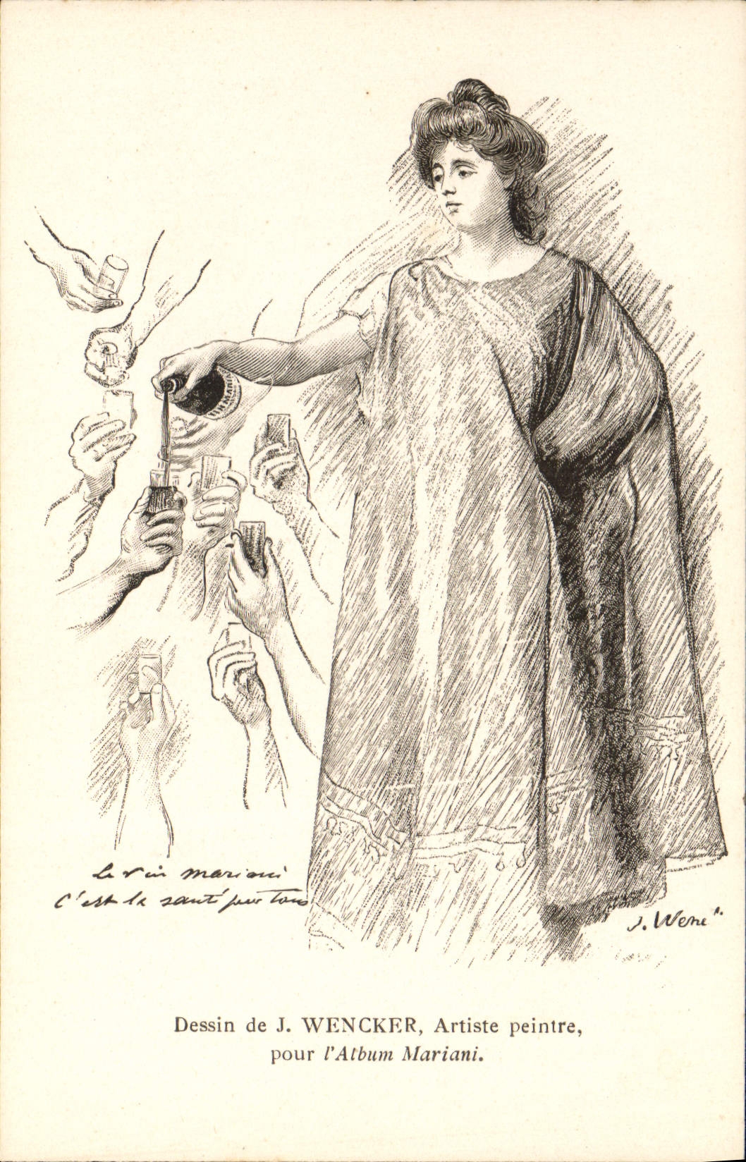 CPA Fantaisie Illustrateur Album Mariani Wencker 