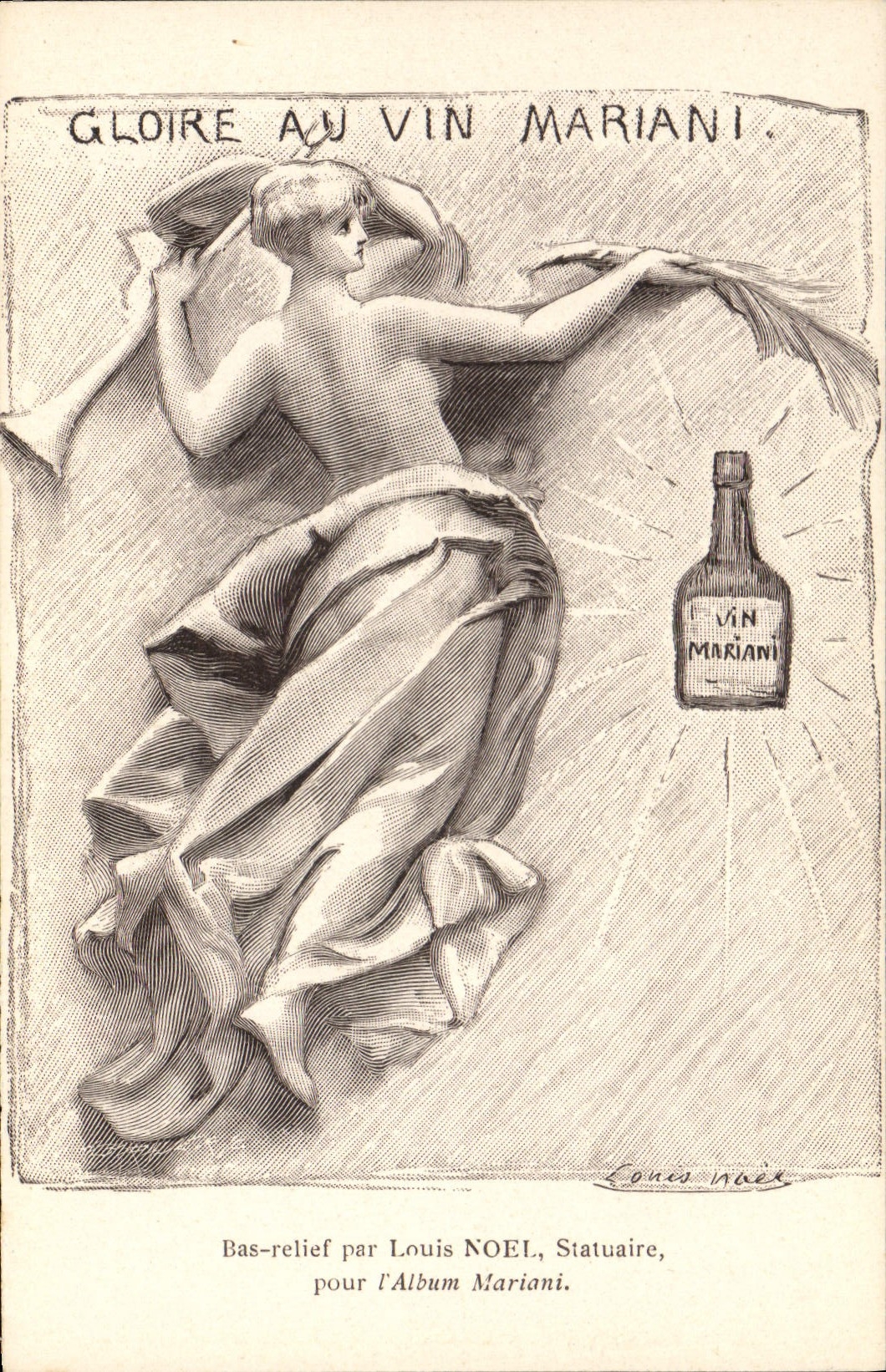 CPA Fantaisie Illustrateur Album Mariani Gloire au Vin Louis Noel
