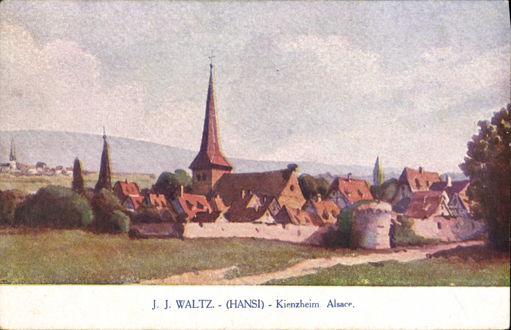 CPA Fantaisie Illustrateur Hansi Alsace Kienzheim