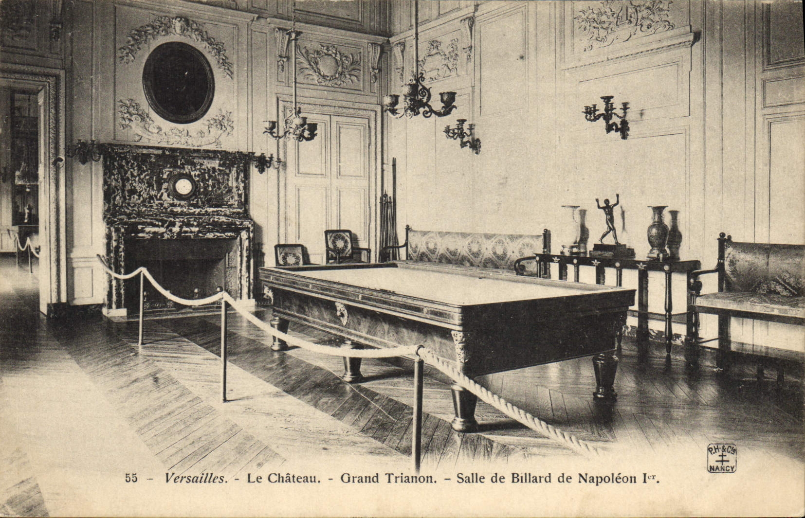 CPA Billard Versailles le chateau Salle de billard de Napoleon 1er