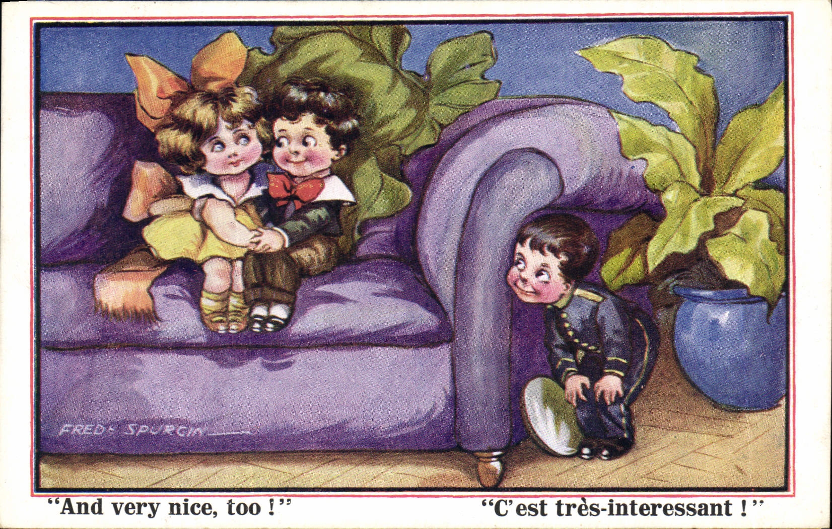 Vintage Postcard Fantasy Illustrator Fred Spurgin Children
