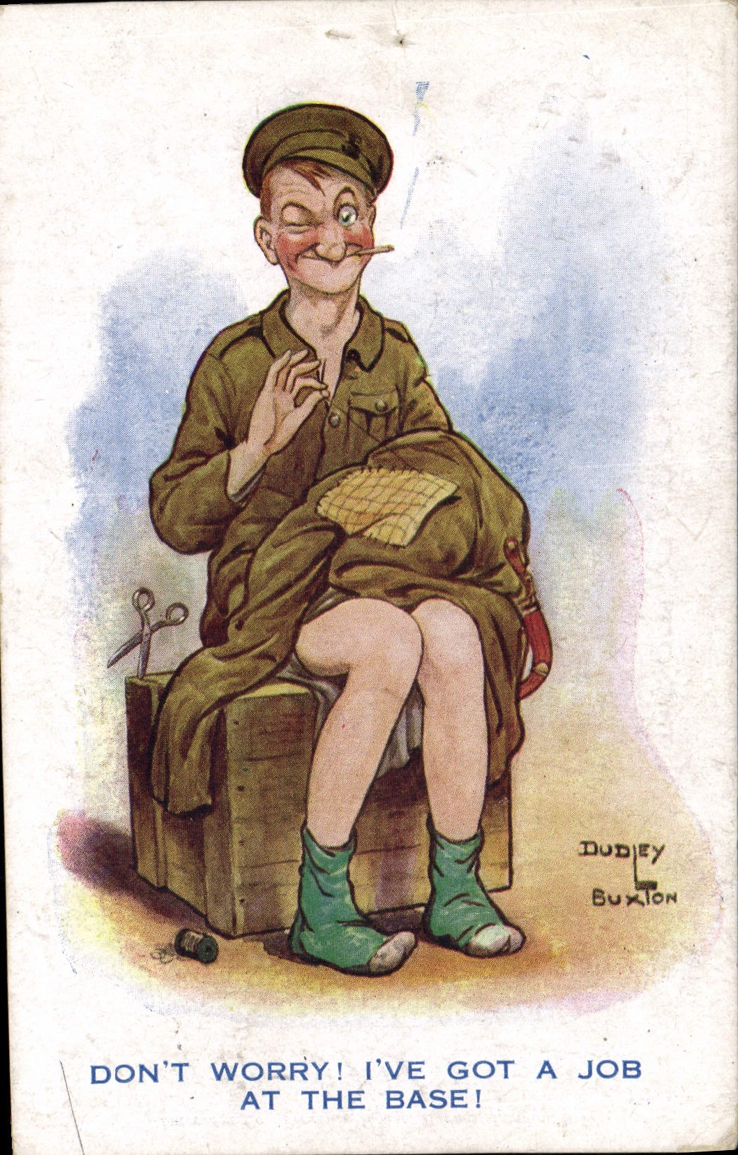 Vintage Postcard Fantasy Illustrator Dudley Buxton Militaria