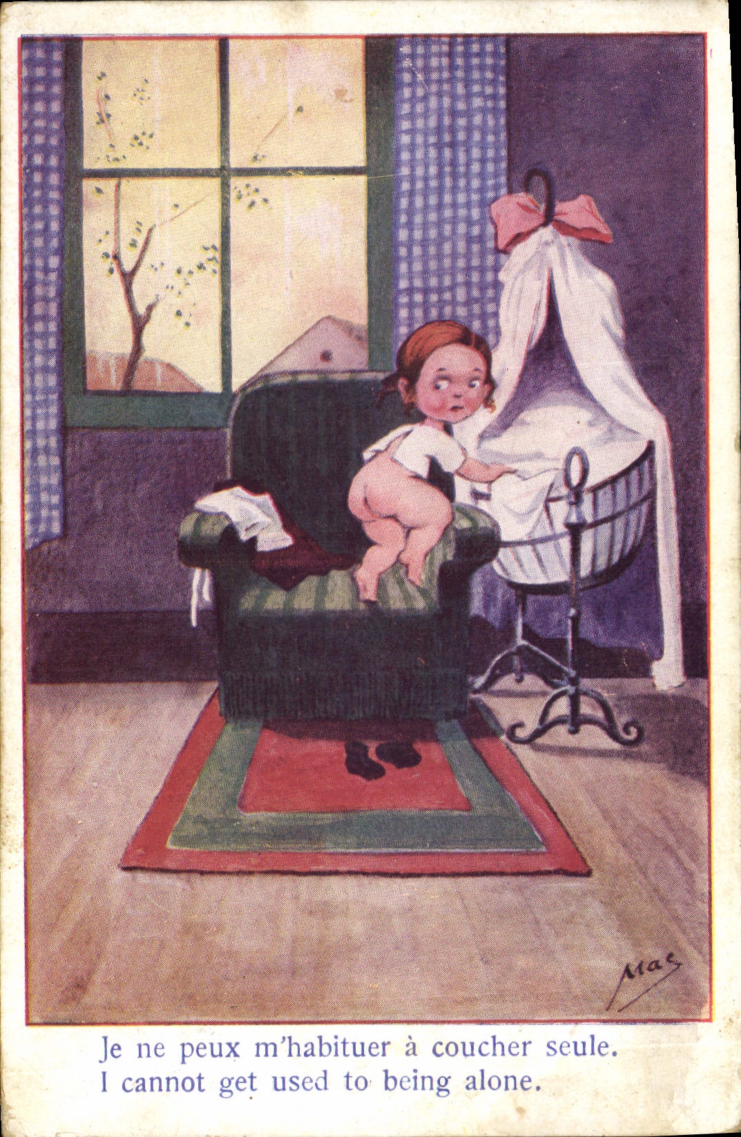 Vintage Postcard Fantasy Illustrator Mac Child