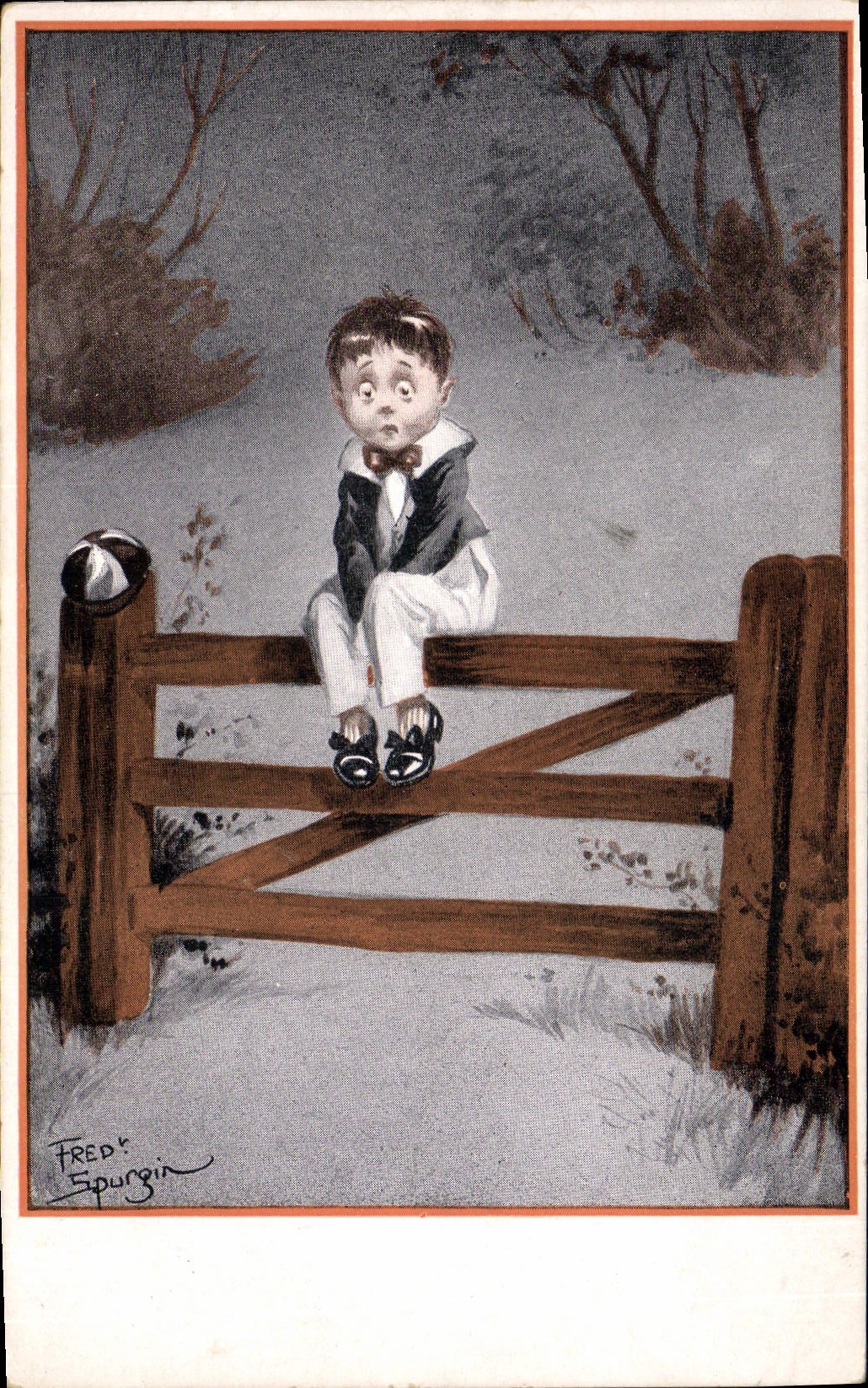 Vintage Postcard Fantasy Illustrator Fred Spurgin Child