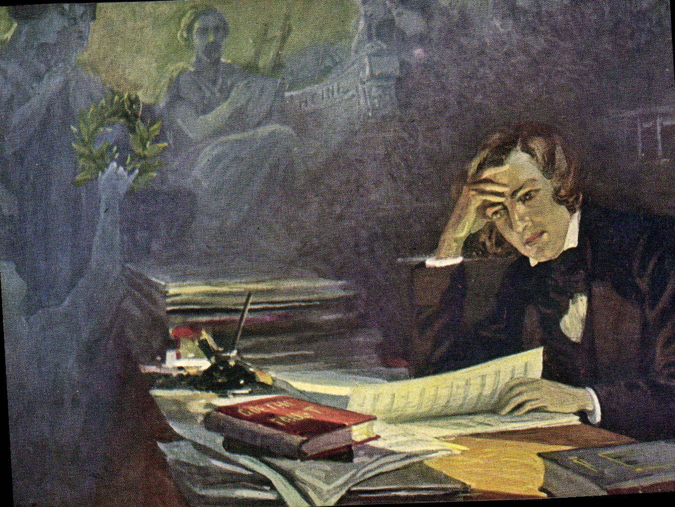 Postal Balestrieri Robert Schumann