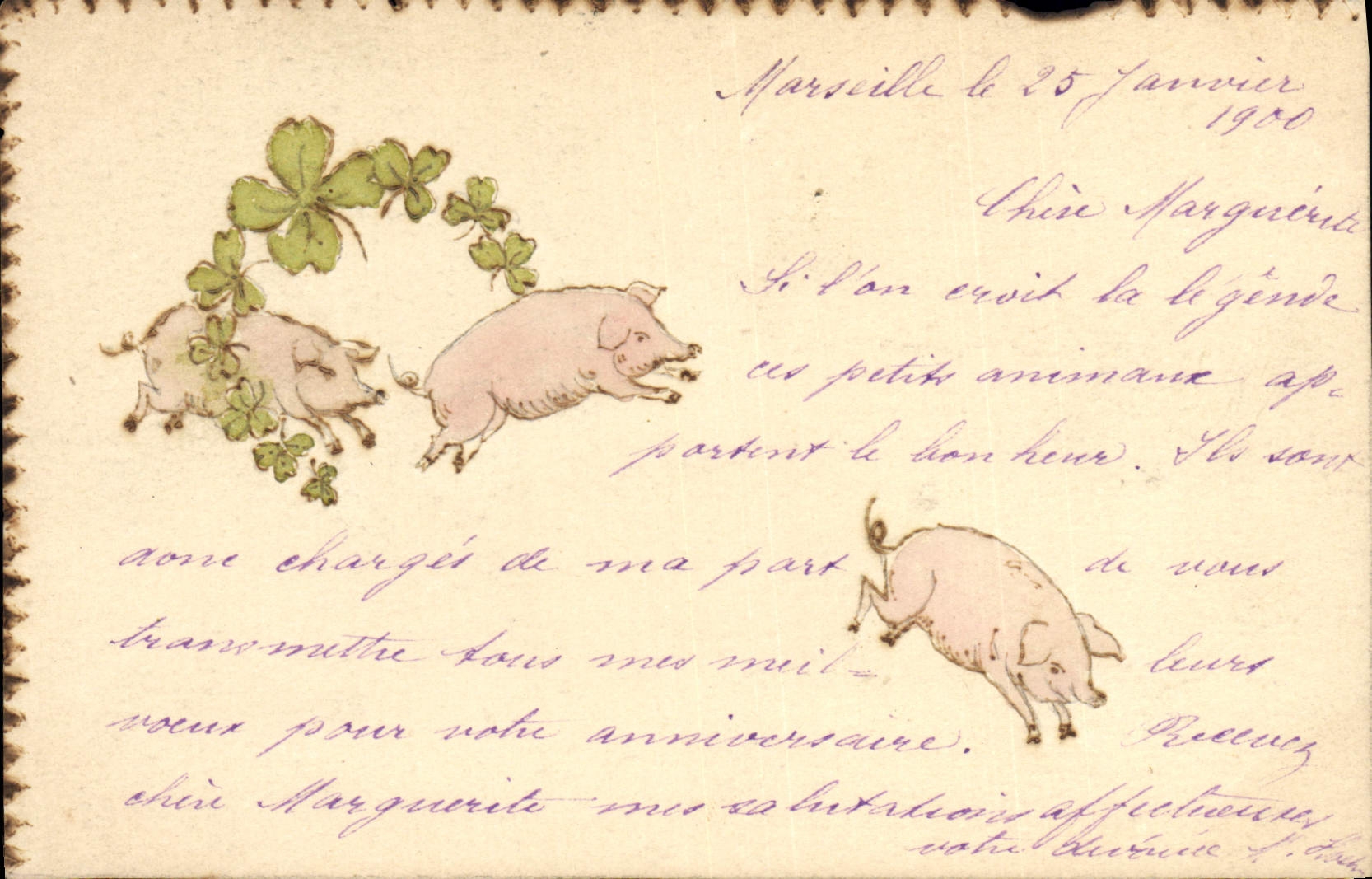 CPA Cochon Porc 